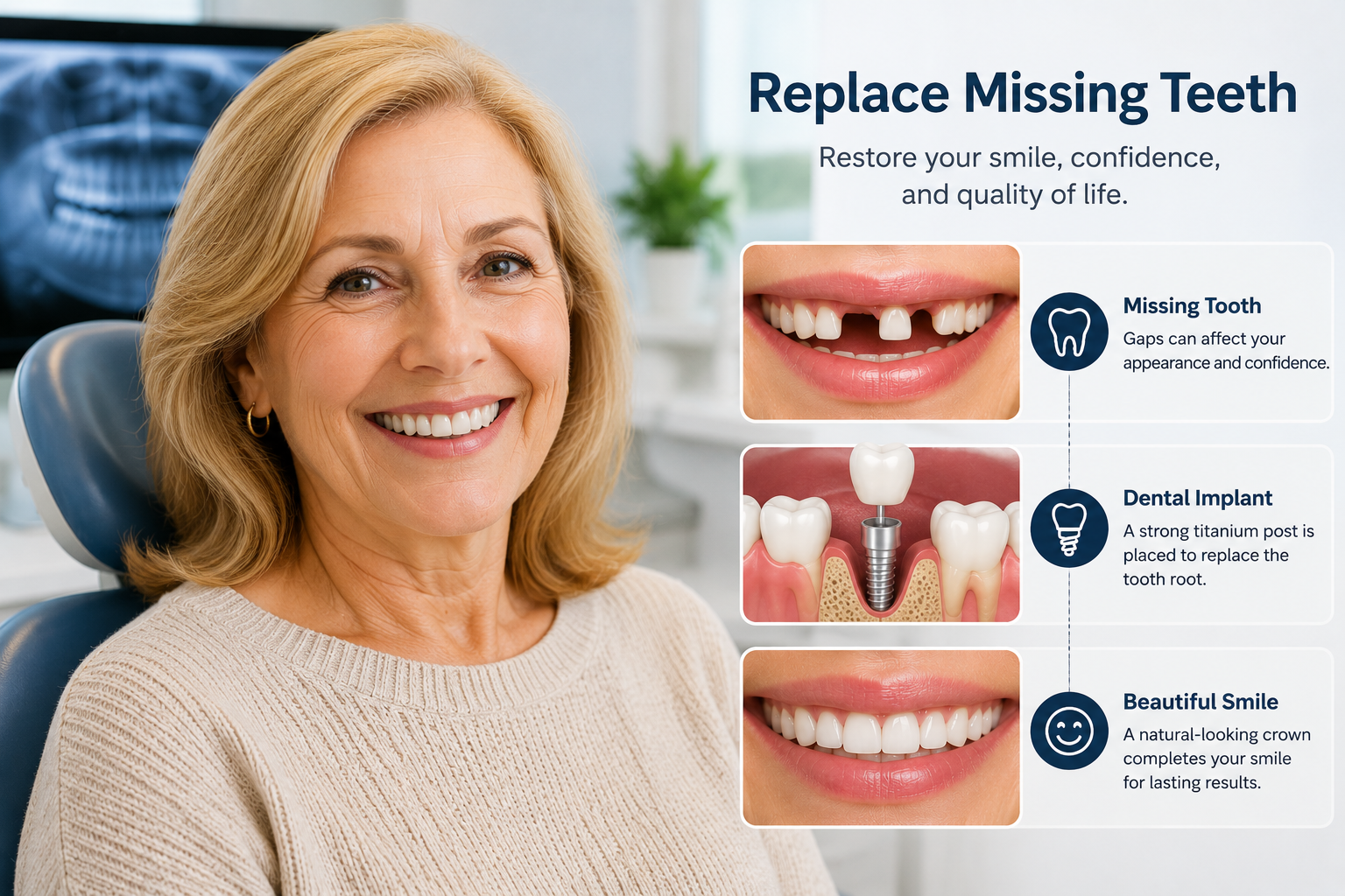 Replace Missing Teeth